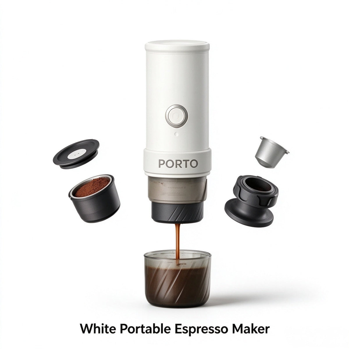 ☕ Wireless Portable Espresso Machine Dual Use for Coffee Pods & Coffee Powder for Camping & Road Trips