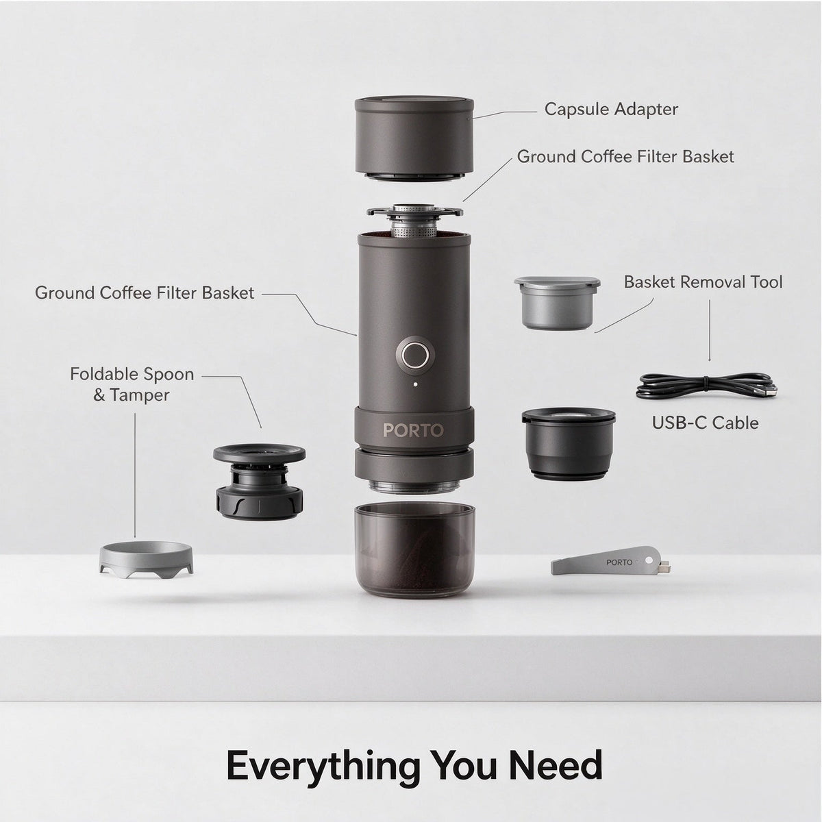 ☕ Wireless Portable Espresso Machine Dual Use for Coffee Pods & Coffee Powder for Camping & Road Trips