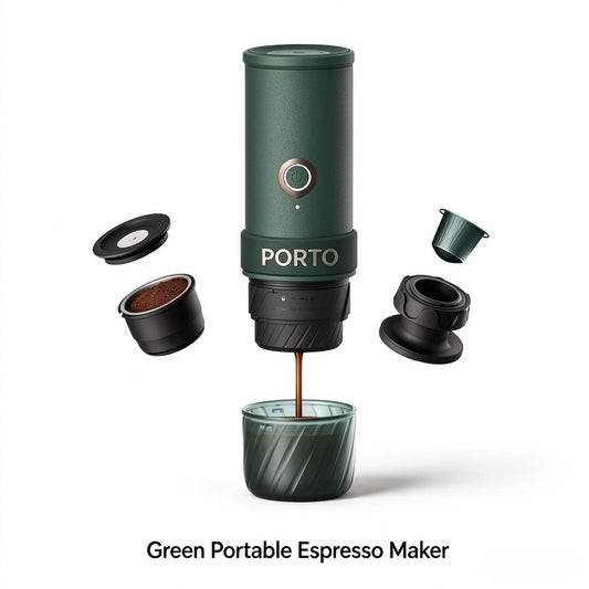 ☕ Wireless Portable Espresso Machine Dual Use for Coffee Pods & Coffee Powder for Camping & Road Trips