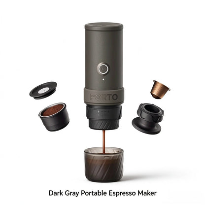 ☕ Wireless Portable Espresso Machine Dual Use for Coffee Pods & Coffee Powder for Camping & Road Trips